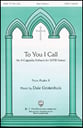 To You I Call SATB choral sheet music cover